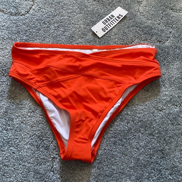 COPY - Urban outfitters Bright Orange High-Waisted Bikini Bottom - Picture 1 of 3